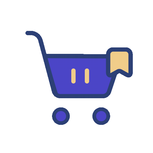 Shopping cart bookmark (1) Image description